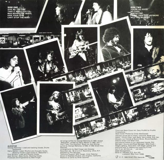 Album back cover 1980