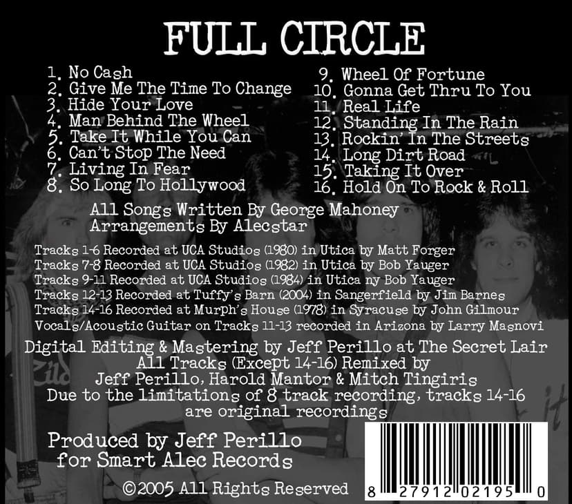 Album back cover 2005